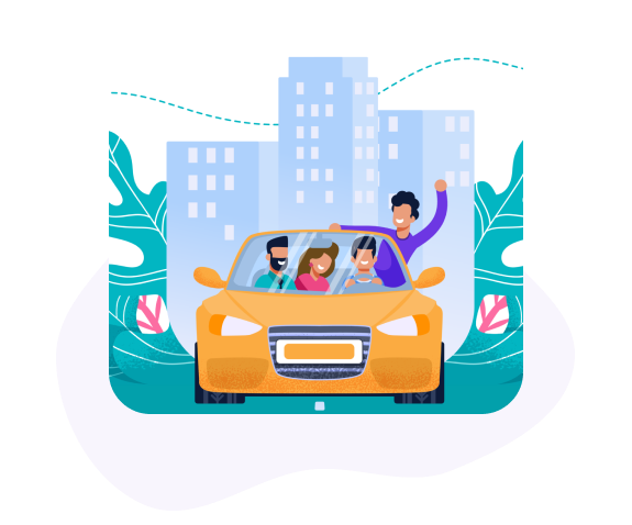 yellow car illustration